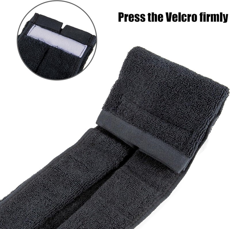 TUYUU White Quarterback Towel - Cotton Youth Football Towel for Men Women, Softball, Gym Yoga Golf, Black - Image 3